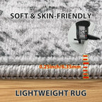 Aelenmu 10x14 Area Rugs for Living Room Washable Dining Room Grey | Modern - Image 6