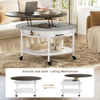 FABATO Round Lift Top Coffee Table - Image 4