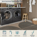 Lahome Modern Rainbow Easy Jute Outdoor Runner Rug, 2x6 Runners - Image 5