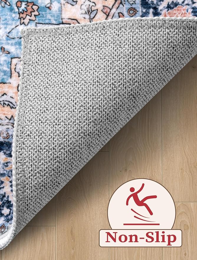 SERISSA 2'6"x16' Washable Non Slip Boho Runner Rug - Image 4