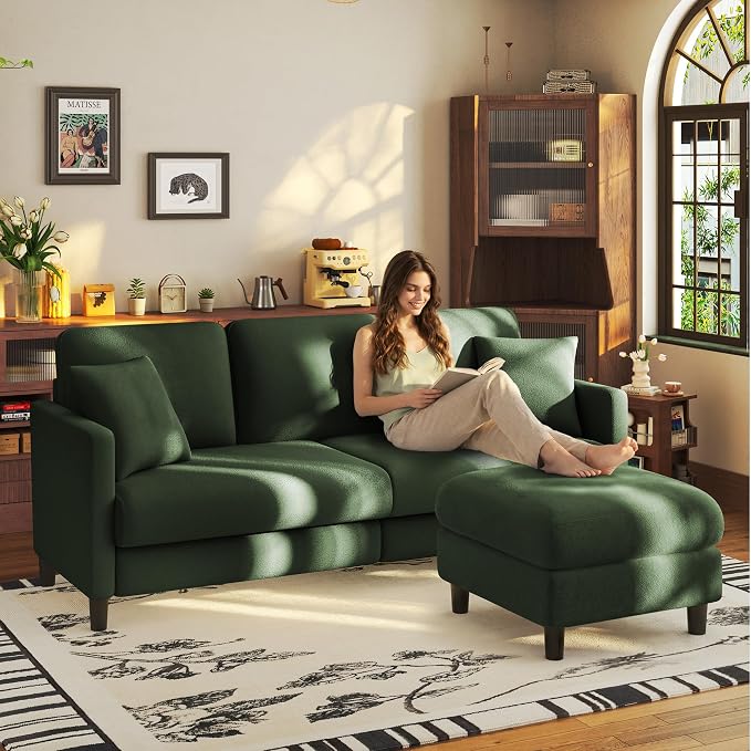 Welzona 83" Couches for Living Room, Teddy Sofa Couch by WelzonaDirect