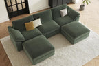EASE MOOSE Sectional Modular Sofa, FSC Certified Oversized U Shape Sectional - Image 4