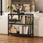 Homeiju Console Table 31.5" Width, 3-Tier Entryway Table - Image 4