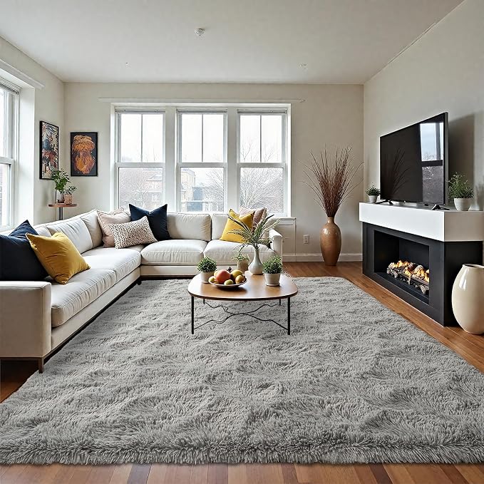 LOCHAS Area Rugs Fluffy Living Room Carpets - Image 2