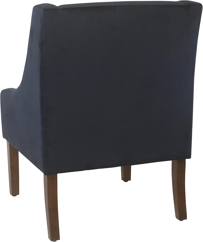 Homepop Home Decor | Upholstered Classic Swoop Arm Accent Chair | Accent Chairs - Image 6