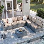 SUNLEI 7pcs Patio Conversation Sets Outdoor Furniture Sets, High Back by SUNLEI