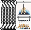 HOUSE DAY Space Saving Hanger 20 Pack Sturdy Black Magic Hangers by HOUSEDAY