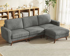 Vesgantti 97" Modular Sectional Sofa Dark Gray, L-Shaped Couch by Vesgantti
