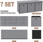 43''W Storage Ottoman Bench - Image 3