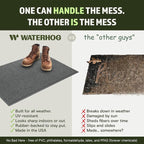 WaterHog Squares Front Door Mat Indoor Outdoor Entrance, All-Weather Mats | - Image 5