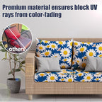 8Pcs Outdoor Cushion Covers, Stretch Patio Furniture Couch Chair Slipcovers | - Image 3