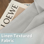Light Grey Linen Curtains 84 Inch Long - Image 2