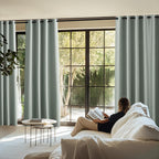 NICETOWN Full Shade Faux Linen Curtains 63 inches Long - Image 2