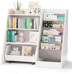 COZPAW Kids Bookshelf and Toy Storage, 4 Tier Toddler Bookshelf by COZPAW