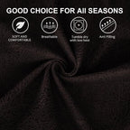 ANARACHON Recliner Chair Covers Leather Look, 4 Pieces Recliner Covers Non Slip - Image 4
