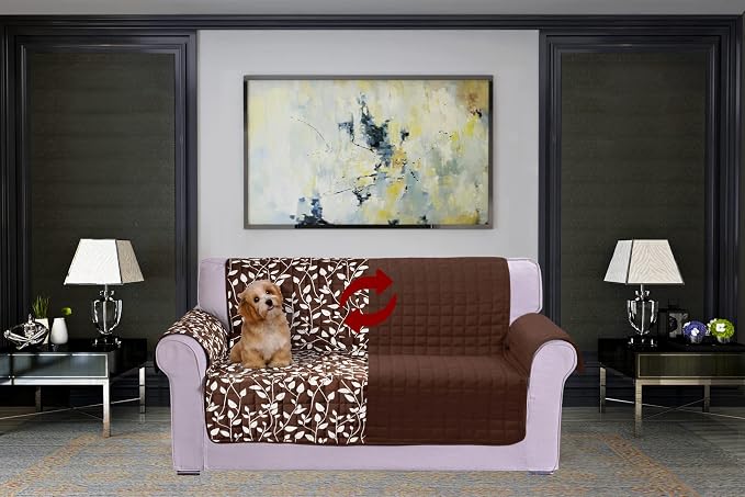 Elegant Comfort Quilted Furniture Protectors Solid and Printed Design - Image 2