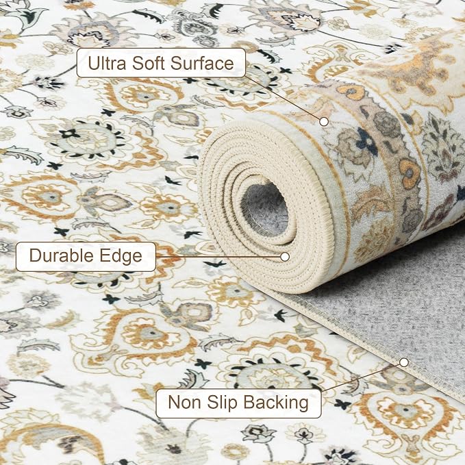 Hallway Runner Rug: 2.6x8 Kitchen Boho Rugs - Image 8