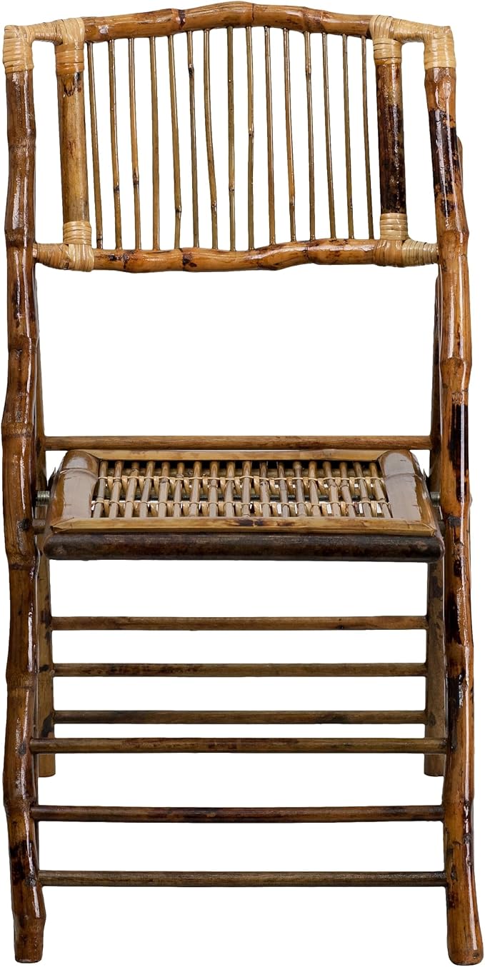 Flash Furniture Folding Bohemian Bamboo Chairs - Image 8