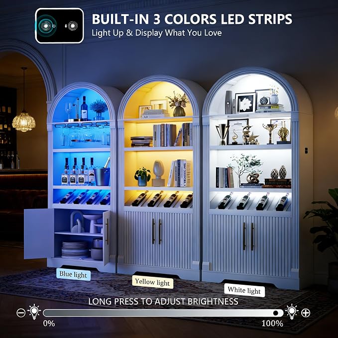 Vlsrka Arched Cabinet, Kitchen Pantry Cabinets - Image 3