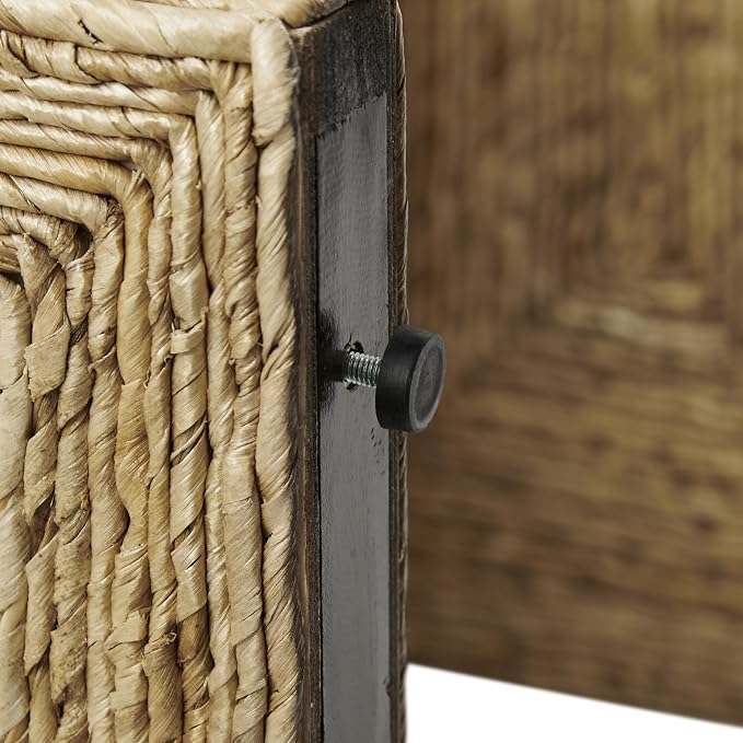 Crosley Furniture Marella Handwoven Banana Leaf Console Table, Rattan Sofa - Image 9