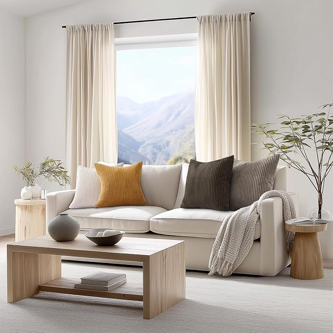 Topfinel Decorative Brown Throw Pillow Covers Cushion Cases, Rustic Fall Home - Image 6