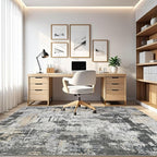 LOONGRUG 6x8 Area Rug Washable Neutral Modern Living Room Rugs Black Gold | - Image 8