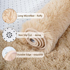 Chicrug Soft Runner Rugs for Bedroom Living Room Plush Fluffy Rug 2x7 | Shag - Image 6