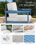 SERWALL 2 Pieces Single Cushioned Lounge Chair - Image 3