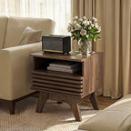 AODK 18.9" Wide Fluted Nightstand Set of 2, End Table - Image 7