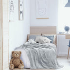 Utopia Bedding Soft Fleece Bed Blanket Twin Size Light Grey | Microfiber Plush - Image 8