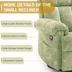 Korser Recliner Chair, Swivel Rocker Recliner Chair - Image 6