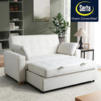 Serta Ainsley 66.5" Convertible Sleeper Loveseat, Full Size, Dreamcoil Comfort - Image 4