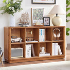 Joaxswe 8 Cube Storage Book Shelf, Floor Standing Wooden Cubby Bookcase by Joaxswe