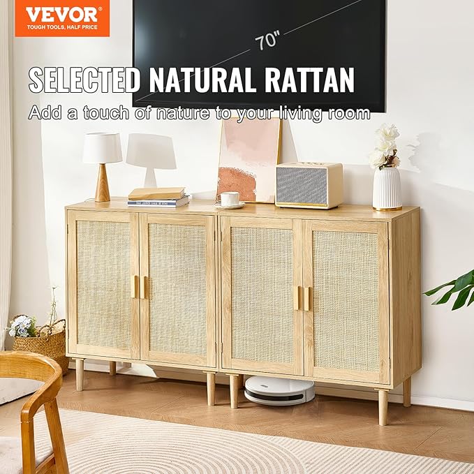 VEVOR Rattan Buffet Cabinet - Image 4