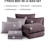 Monbix Super King Comforter Set, Italian Plum Cationic Dyeing Bedding Set - Image 7