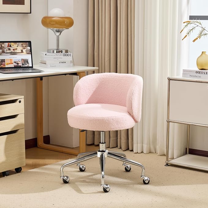 VINGLI Cute Small Swivel Desk Chair Comfy - Image 9