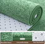 4x6 Area Rugs for Living Room Non Slip Dorm Bedroom Rug, Matte Green | Modern - Image 4