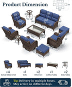 HILLGA 10-Piece Luxury Patio Furniture Set - Image 2