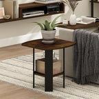 Furinno SIMPLE DESIGN Side Table, 2-Tier Modern End Table - Image 2