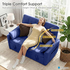 54'' Sleeper Sofa Bed, Convertible Pull Out Couch Futon - Image 9