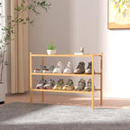 ROMGUAR CRAFT 3 Tier Bamboo Shoe Rack - Image 2