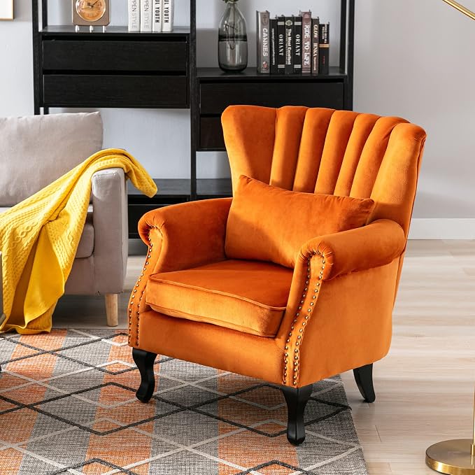 Velvet Accent Chairs Set of 2 - Image 7
