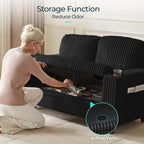 LINSY HOME Loveseat Sofa with Storage - Image 3