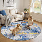 RELEANY Washable Round 8ft Area Rug by RELEANY