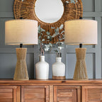 OYEARS 22.5" Table Lamps for Living Room, Boho Lamps Set of 2 for Bedrooms - Image 7