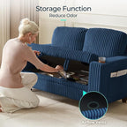 LINSY HOME Loveseat Sofa with Storage - Image 4