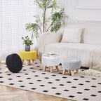 Wimarsbon Small Ottomans, 100% Hand Knitted Pouf Ottoman, Round Footrest - Image 7
