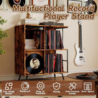 Faesun 3 Tier Flip Top Record Player Stand, Vinyl Record Storage Holds up to - Image 7