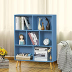 YAHARBO 7 Cube Bookshelf, Wooden Modern Bookcase - Image 5