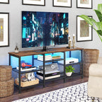 YGEOMER TV Stand for Living Room TVs Up to 55 Inches, Entertainment Center - Image 6